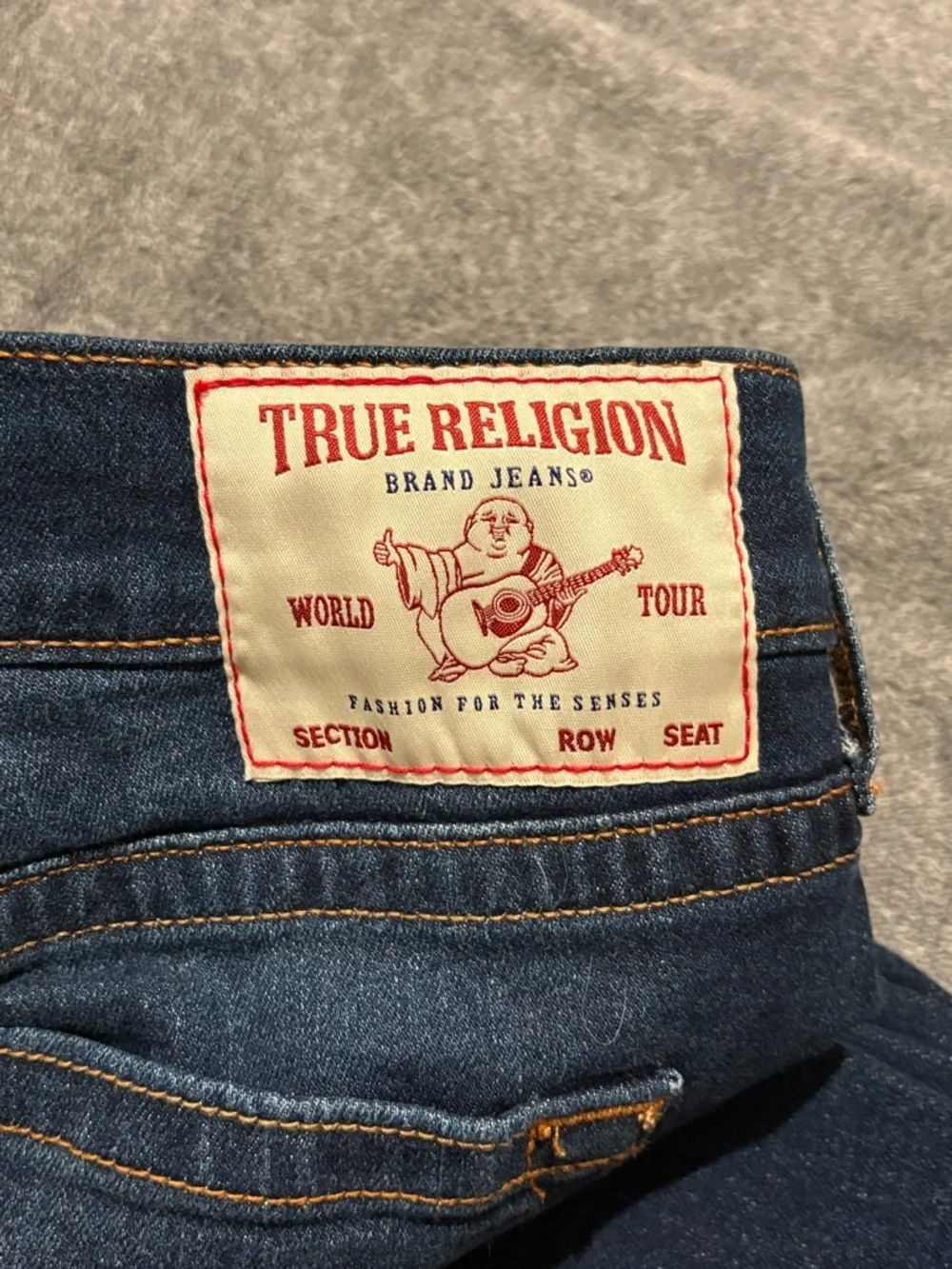 True Religion Men's Dark Blue Bootcut Jeans